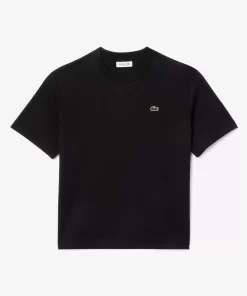 Lacoste T-Shirts>Leichtes T-Shirt Aus Baumwoll-Pima-Jersey. Schwarz 031