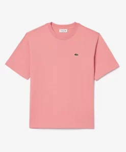 Lacoste T-Shirts>Leichtes T-Shirt Aus Baumwoll-Pima-Jersey. Rosa Qds