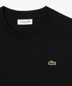 Lacoste T-Shirts>Leichtes T-Shirt Aus Baumwoll-Pima-Jersey. Schwarz 031