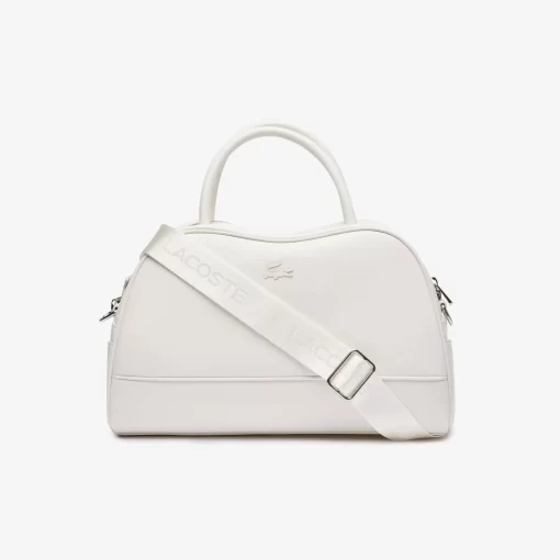 Lacoste Taschen>Lora Ledertasche Gros Bright White 001