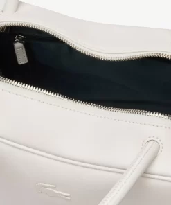 Lacoste Taschen>Lora Ledertasche Gros Bright White 001