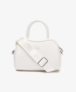 Lacoste Taschen>Lora Leder-Tasche Klein Bright White 001