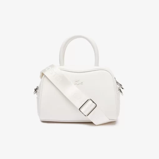 Lacoste Taschen>Lora Leder-Tasche Klein Bright White 001