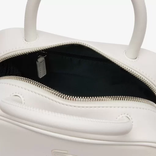 Lacoste Taschen>Lora Leder-Tasche Klein Bright White 001