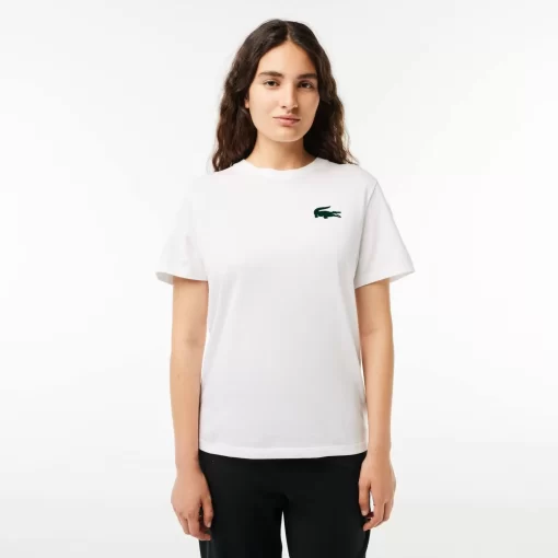 Lacoste Unterwäsche & Loungewear>Lounge T-Shirt Weis / Grun 737