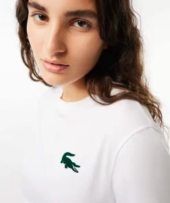 Lacoste Unterwäsche & Loungewear>Lounge T-Shirt Weis / Grun 737