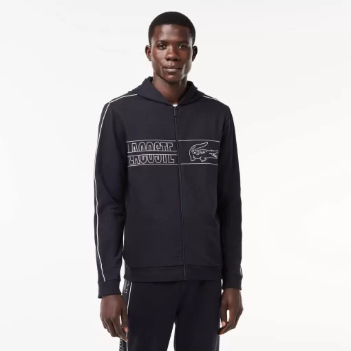 Lacoste Unterwäsche & Loungewear>Lounge-Hoodie Mit Logo Navy Blau / Weis El5