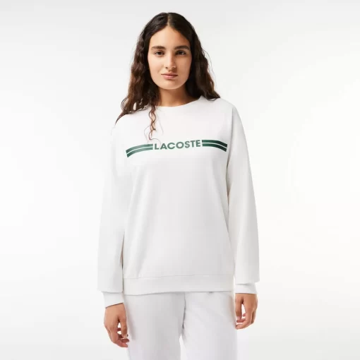 Lacoste Unterwäsche & Loungewear>Lounge-Sweatshirt Weis / Grun 737