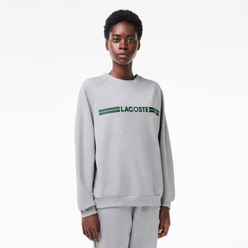 Lacoste Unterwäsche & Loungewear>Lounge-Sweatshirt Heidekraut Grau / Grun Y9K