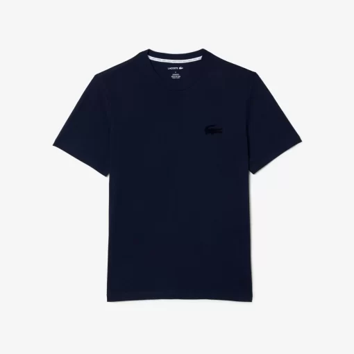 Lacoste Unterwäsche & Loungewear>Lounge-T-Shirt Aus Baumwolljersey Navy Blau 166