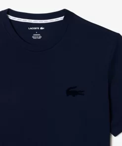 Lacoste Unterwäsche & Loungewear>Lounge-T-Shirt Aus Baumwolljersey Navy Blau 166