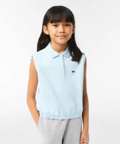 Lacoste Mädchenkleidung>Madchen Poloshirt Aus Baumwoll-Pique Hellblau T01