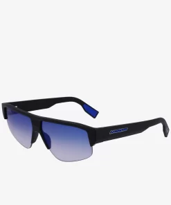 Lacoste Sonnenbrillen>Masken Sonnenbrille Active Mit Eckigem Rahmen Matte Black 002