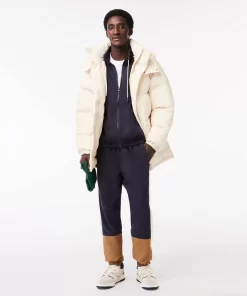 Lacoste Jacken & Mäntel>Midi-Daunen-Jacke Mit Abnehmbarer Kapuze Creme Xfj