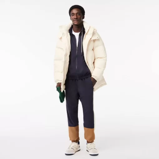 Lacoste Jacken & Mäntel>Midi-Daunen-Jacke Mit Abnehmbarer Kapuze Creme Xfj