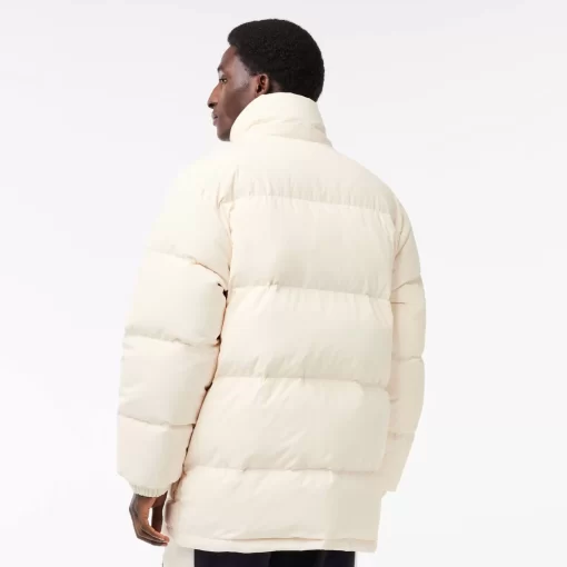 Lacoste Jacken & Mäntel>Midi-Daunen-Jacke Mit Abnehmbarer Kapuze Creme Xfj