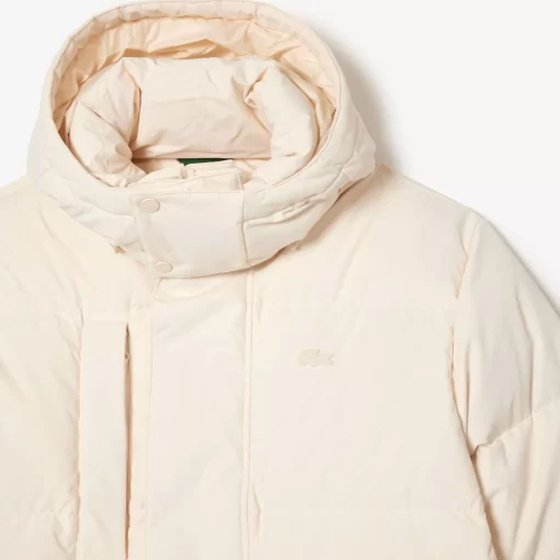 Lacoste Jacken & Mäntel>Midi-Daunen-Jacke Mit Abnehmbarer Kapuze Creme Xfj