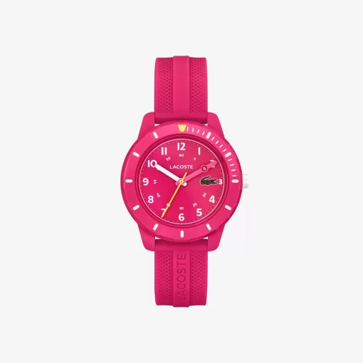 Lacoste Accessoires>Mini Tennis Dreizeigeruhr Aus Silikon Rosa 000