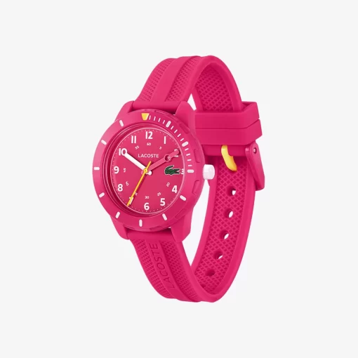 Lacoste Accessoires>Mini Tennis Dreizeigeruhr Aus Silikon Rosa 000