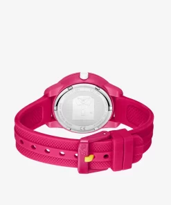 Lacoste Accessoires>Mini Tennis Dreizeigeruhr Aus Silikon Rosa 000