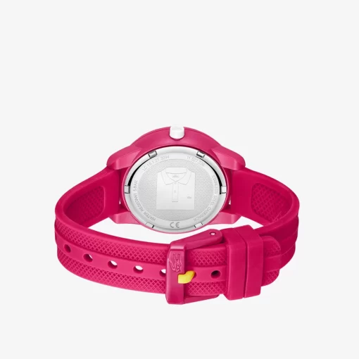 Lacoste Accessoires>Mini Tennis Dreizeigeruhr Aus Silikon Rosa 000