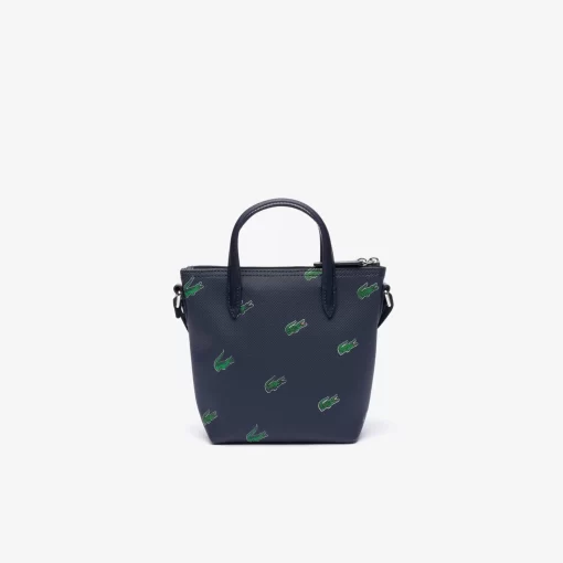 Lacoste Taschen>Mini-Umhange-Tote Bag Mit Croc Print Peacoat 021