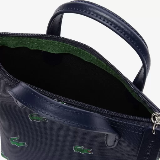 Lacoste Taschen>Mini-Umhange-Tote Bag Mit Croc Print Peacoat 021