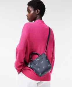 Lacoste Taschen>Mini-Umhange-Tote Bag Mit Croc Print Peacoat 021