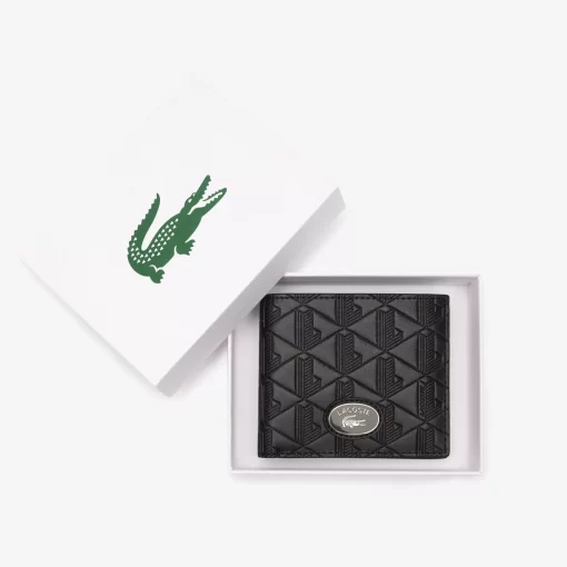 Lacoste Geldbörsen & Kleinlederwaren>Mittelgrose Monogramm-Brieftasche Black 000