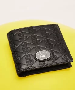 Lacoste Geldbörsen & Kleinlederwaren>Mittelgrose Monogramm-Brieftasche Black 000