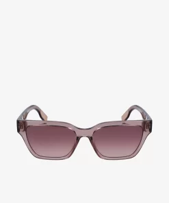 Lacoste Sonnenbrillen>Modifizierte Active Sonnenbrille Mit Eckigem Rahmen Matte Silver 035