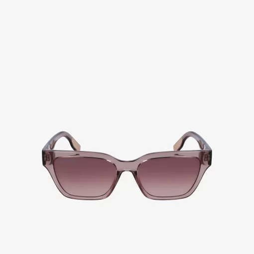 Lacoste Sonnenbrillen>Modifizierte Active Sonnenbrille Mit Eckigem Rahmen Matte Silver 035