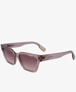 Lacoste Sonnenbrillen>Modifizierte Active Sonnenbrille Mit Eckigem Rahmen Matte Silver 035