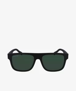 Lacoste Sonnenbrillen>Modifizierte L.12.12 Pebax Sonnenbrille Mit Eckigem Rahmen Matte Black 002