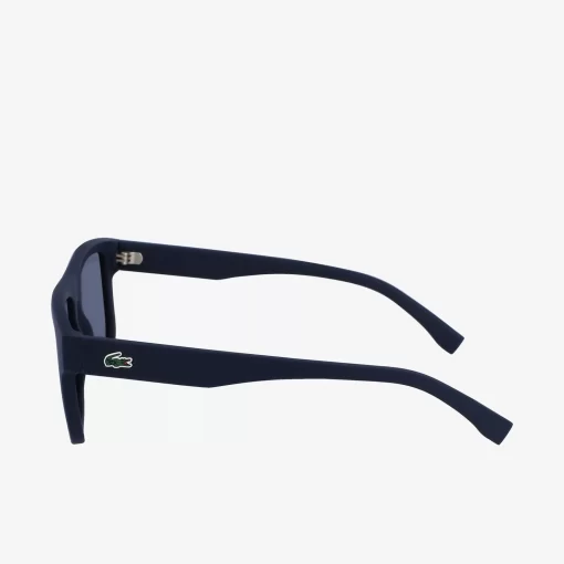 Lacoste Sonnenbrillen>Modifizierte L.12.12 Pebax Sonnenbrille Mit Eckigem Rahmen Matte Blue 401