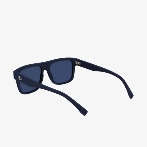 Lacoste Sonnenbrillen>Modifizierte L.12.12 Pebax Sonnenbrille Mit Eckigem Rahmen Matte Blue 401