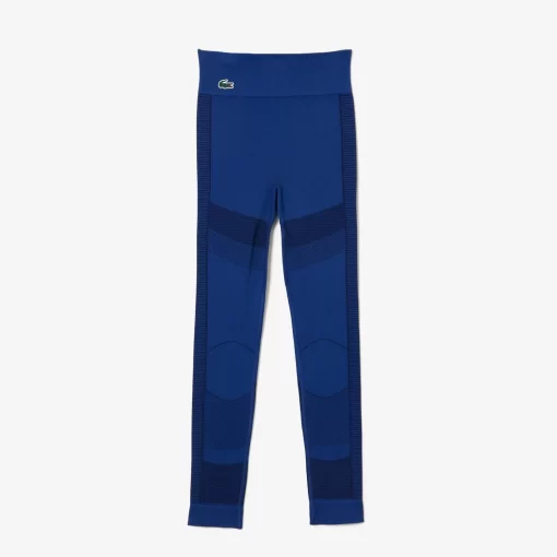 Lacoste Fitnessstudio & Training>Nahtlose Absorbierende Sport-Leggings Navy Blau F9F