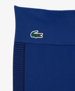 Lacoste Fitnessstudio & Training>Nahtlose Absorbierende Sport-Leggings Navy Blau F9F