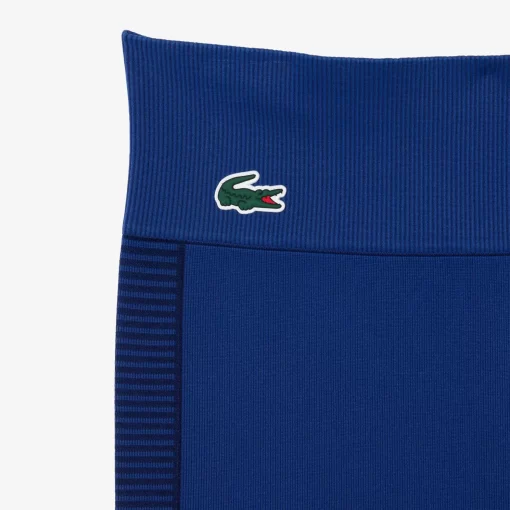 Lacoste Fitnessstudio & Training>Nahtlose Absorbierende Sport-Leggings Navy Blau F9F