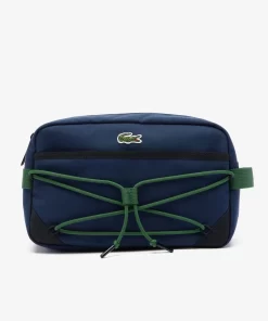 Lacoste Taschen>Neocroc Banana-Tasche Mit Riemen Marine 166 Noir Vert 132 M74