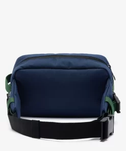 Lacoste Taschen>Neocroc Banana-Tasche Mit Riemen Marine 166 Noir Vert 132 M74