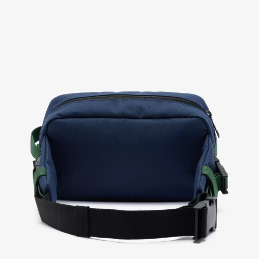 Lacoste Taschen>Neocroc Banana-Tasche Mit Riemen Marine 166 Noir Vert 132 M74