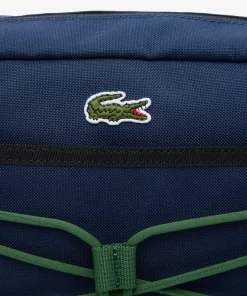 Lacoste Taschen>Neocroc Banana-Tasche Mit Riemen Marine 166 Noir Vert 132 M74