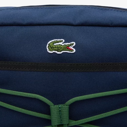 Lacoste Taschen>Neocroc Banana-Tasche Mit Riemen Marine 166 Noir Vert 132 M74