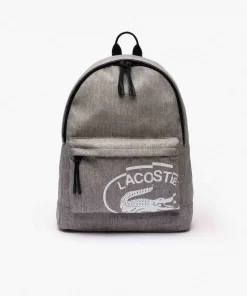 Lacoste Rucksäcke>Neocroc Rucksack Mit -Aufdruck Gris Chine Farine M76