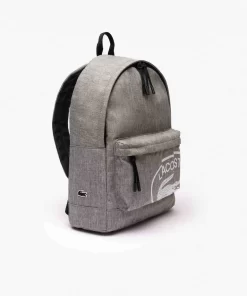 Lacoste Rucksäcke>Neocroc Rucksack Mit -Aufdruck Gris Chine Farine M76