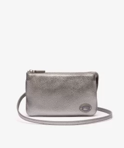 Lacoste Crossbody Taschen>Origin Croc Handtasche Aus Leder Gunmetal M37