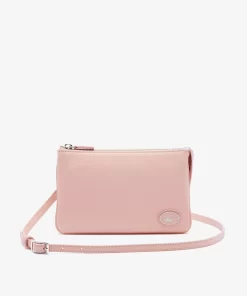 Lacoste Crossbody Taschen>Origin Croc Handtasche Aus Leder Cerisier M40