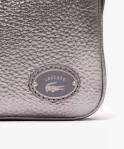 Lacoste Crossbody Taschen>Origin Croc Handtasche Aus Leder Gunmetal M37