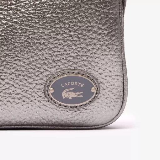 Lacoste Crossbody Taschen>Origin Croc Handtasche Aus Leder Gunmetal M37